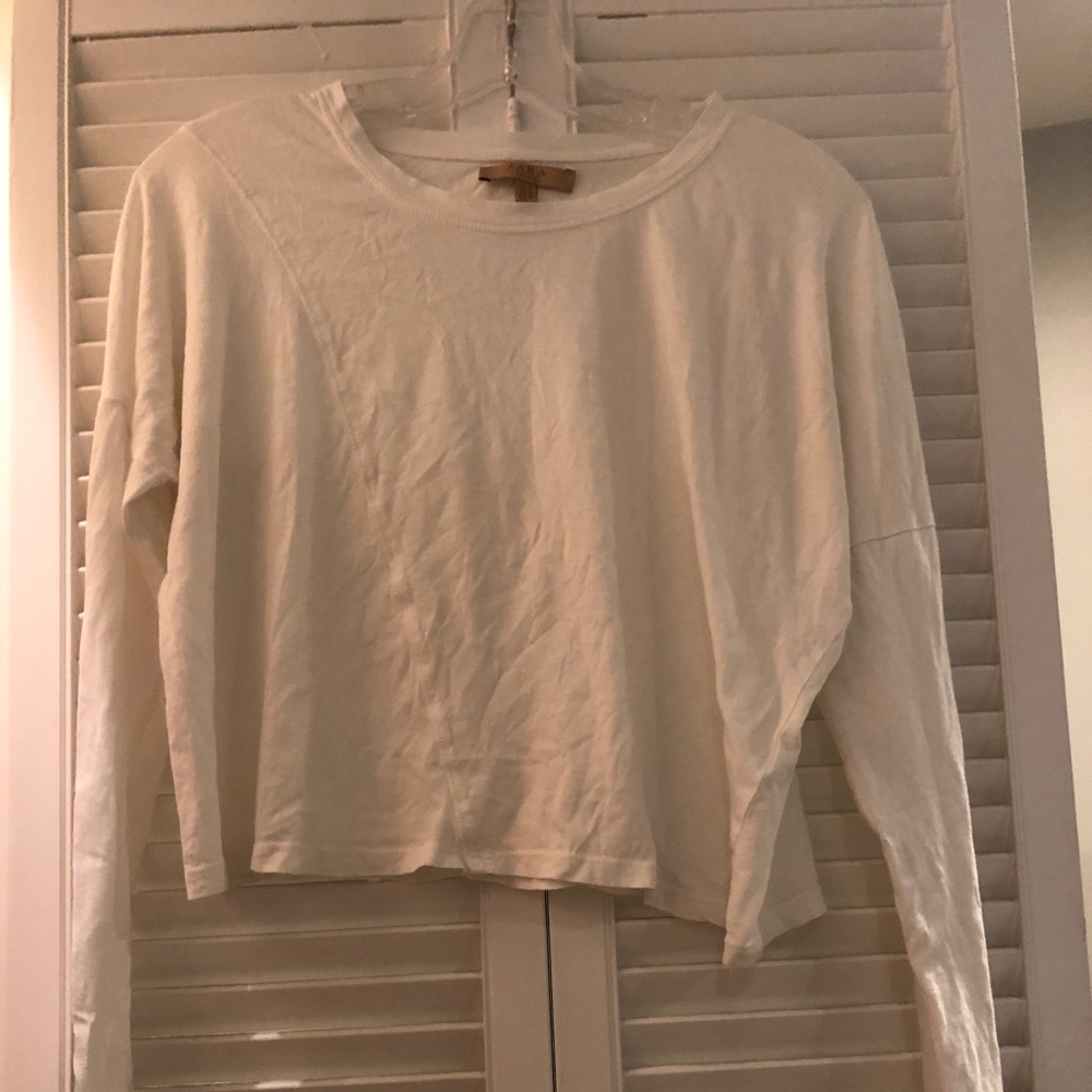 Zara long sleeve crop top
